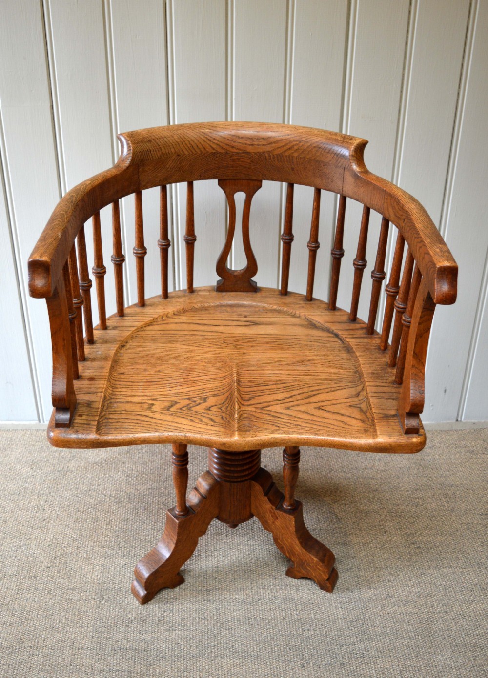 Arts And Crafts Oak Office Chair 