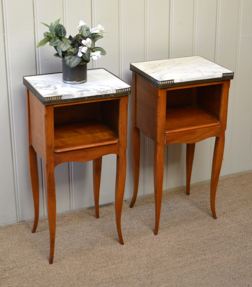 Pair Of Cherrywood Bedside Cabinets