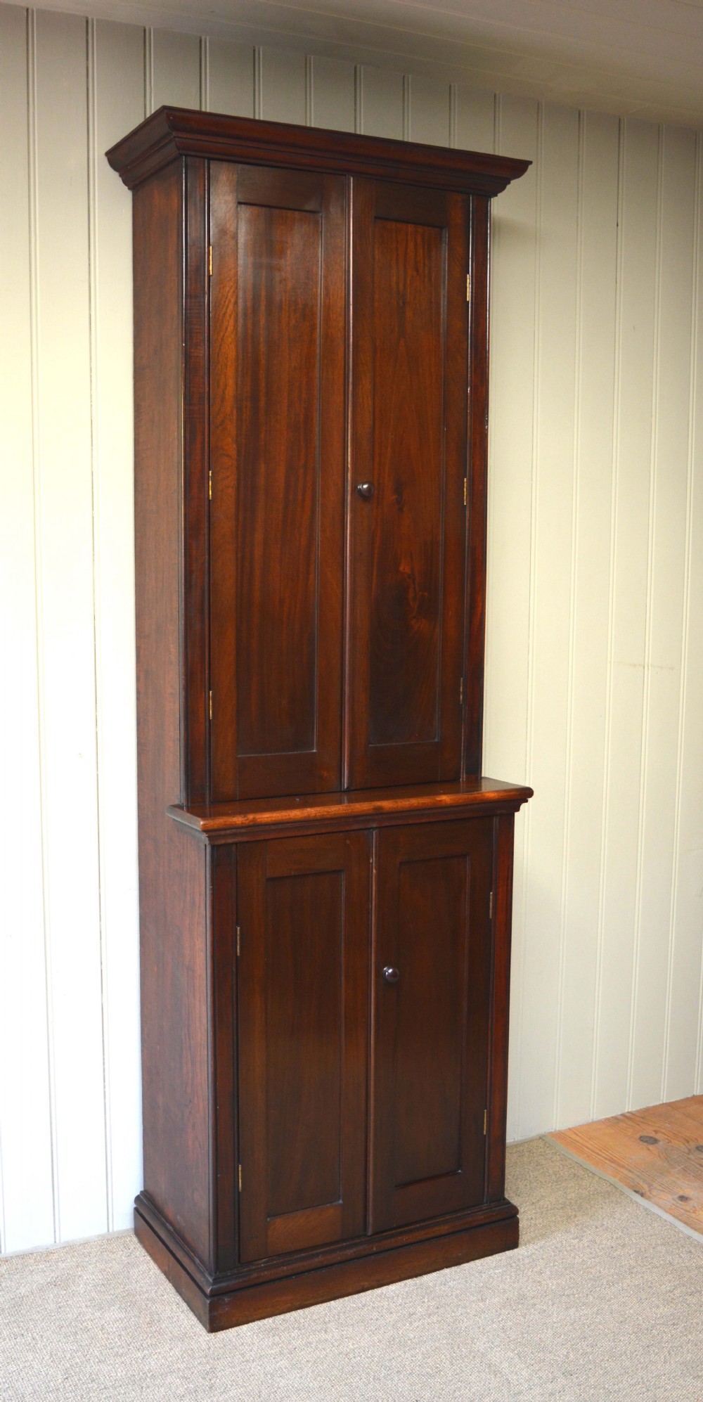 Late 19th CenturyTall Mahogany Bookcase
