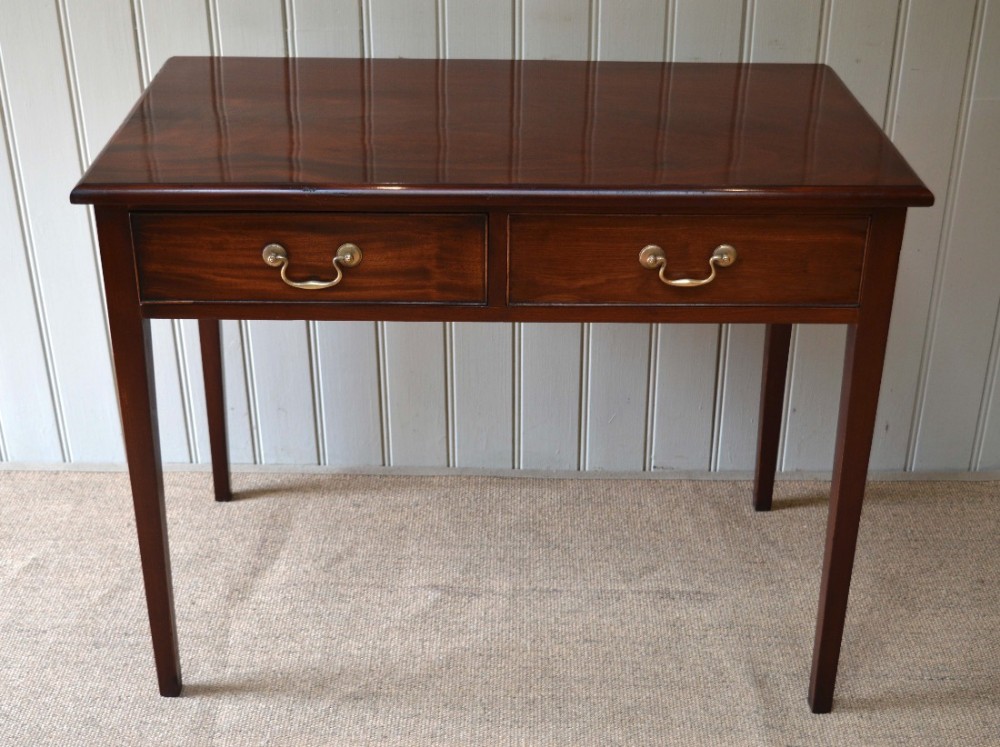 Edwardian Solid Mahogany Side Table