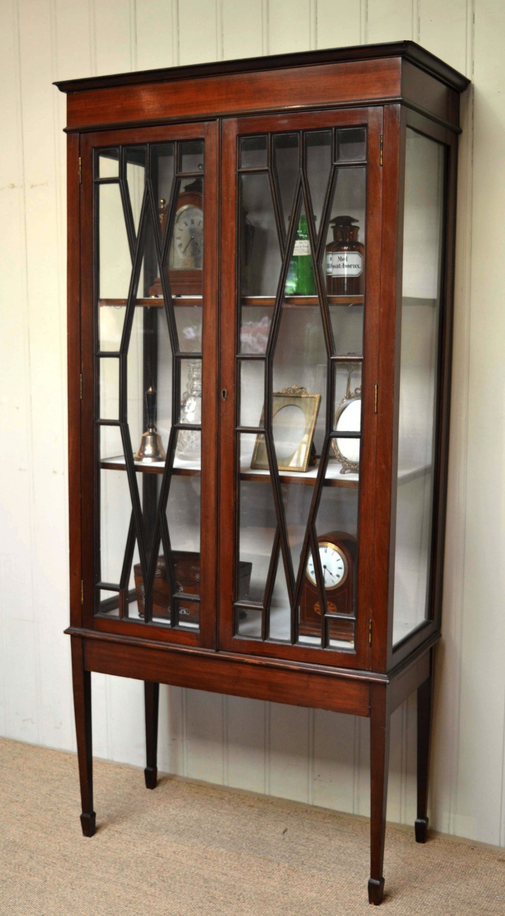 Edwardian Mahogany Display Cabinet