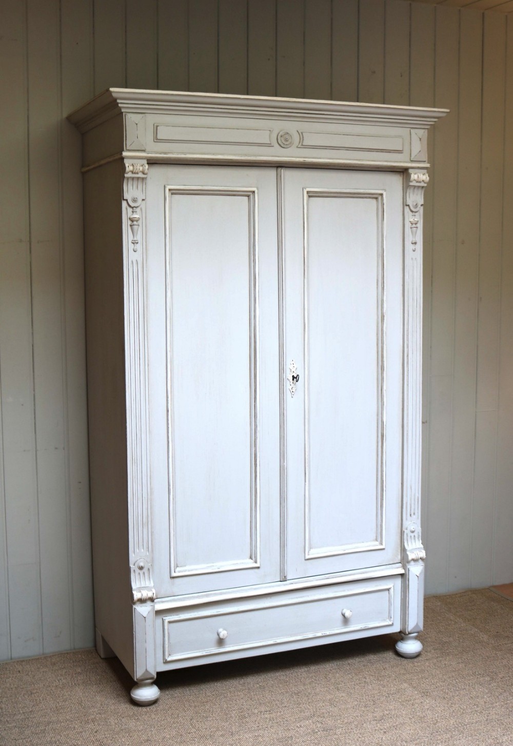 Late 19th Century Painted Wardrobe