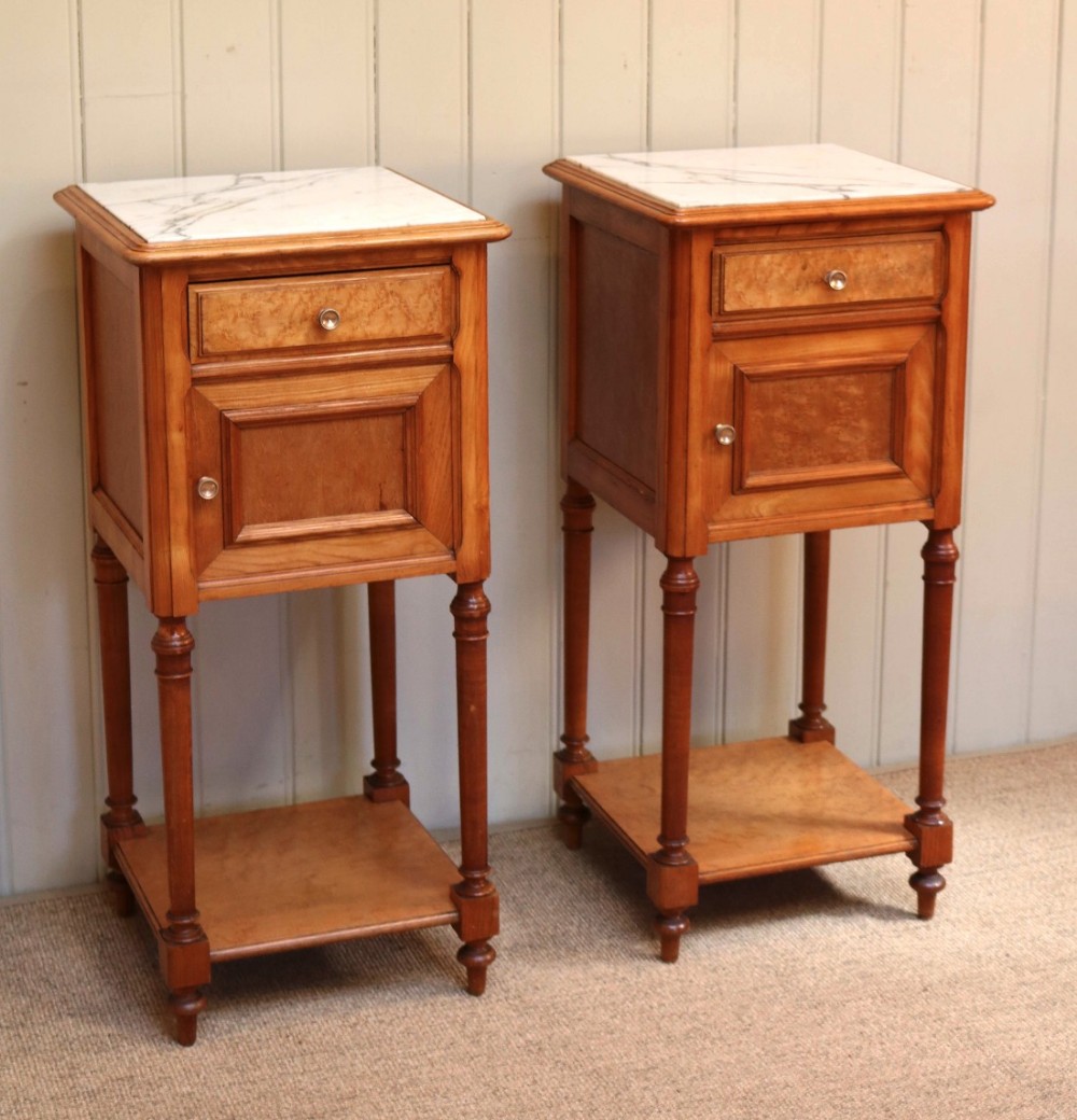 Pair Of French Bedside Cabinets