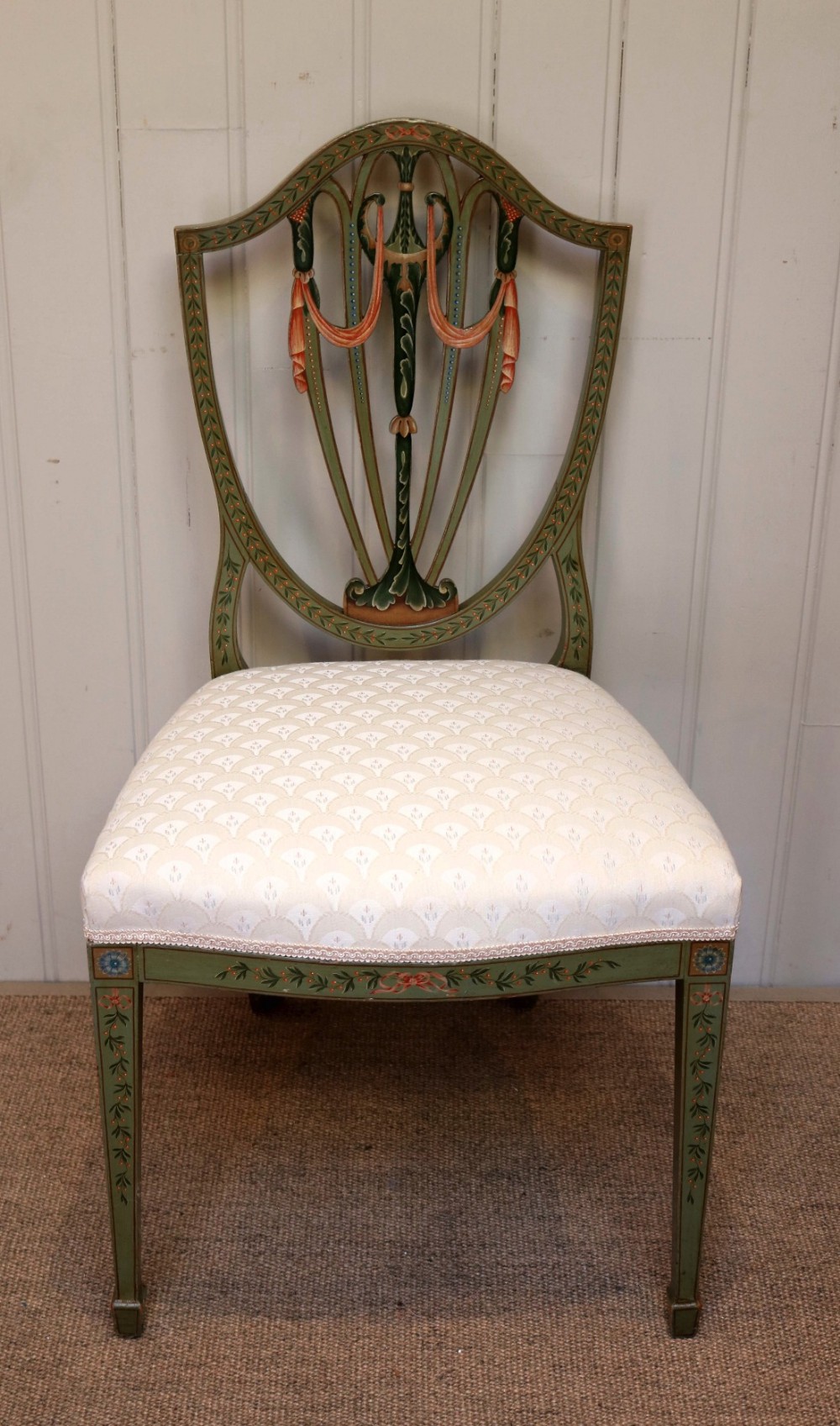 Painted Sheild Back Chair