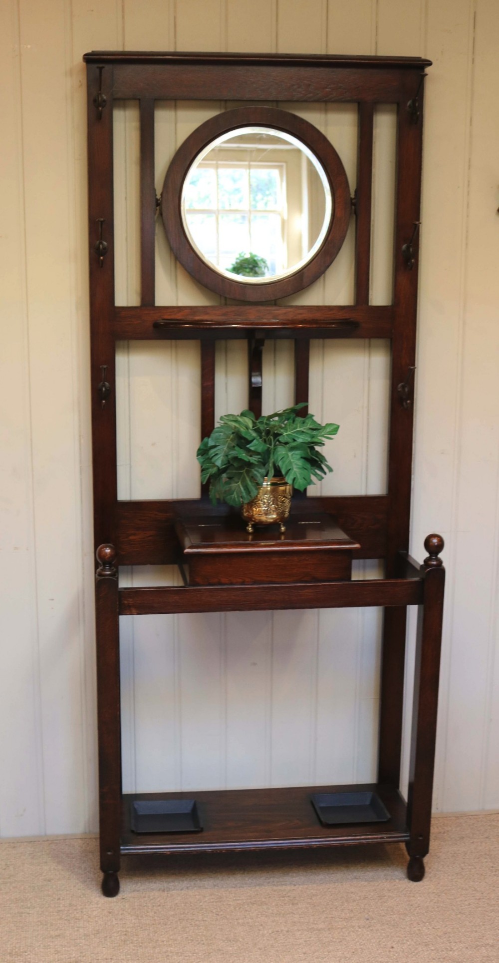 1920s Oak Hall Stand
