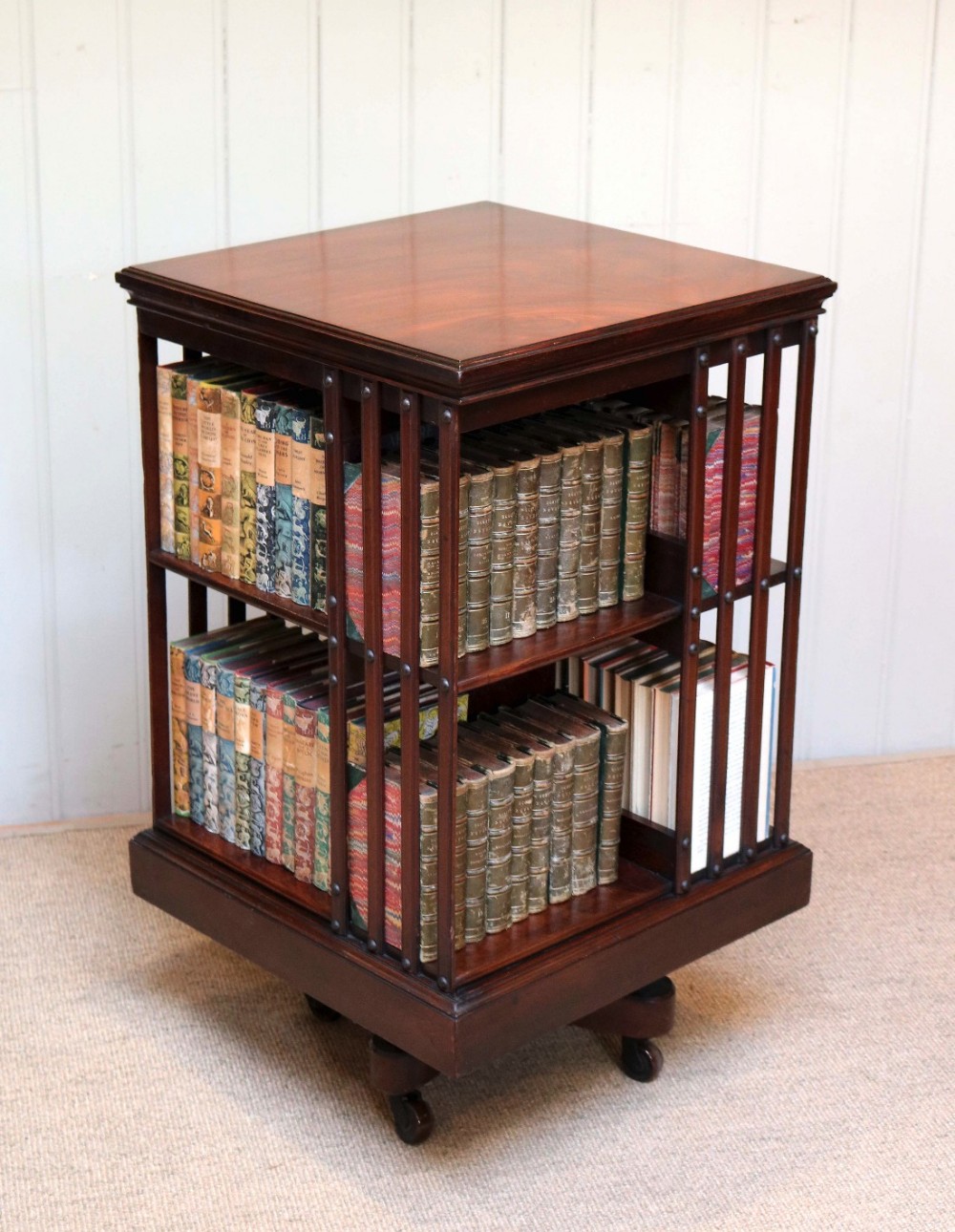 Edwardian Mahogany Revolving Bookcase 