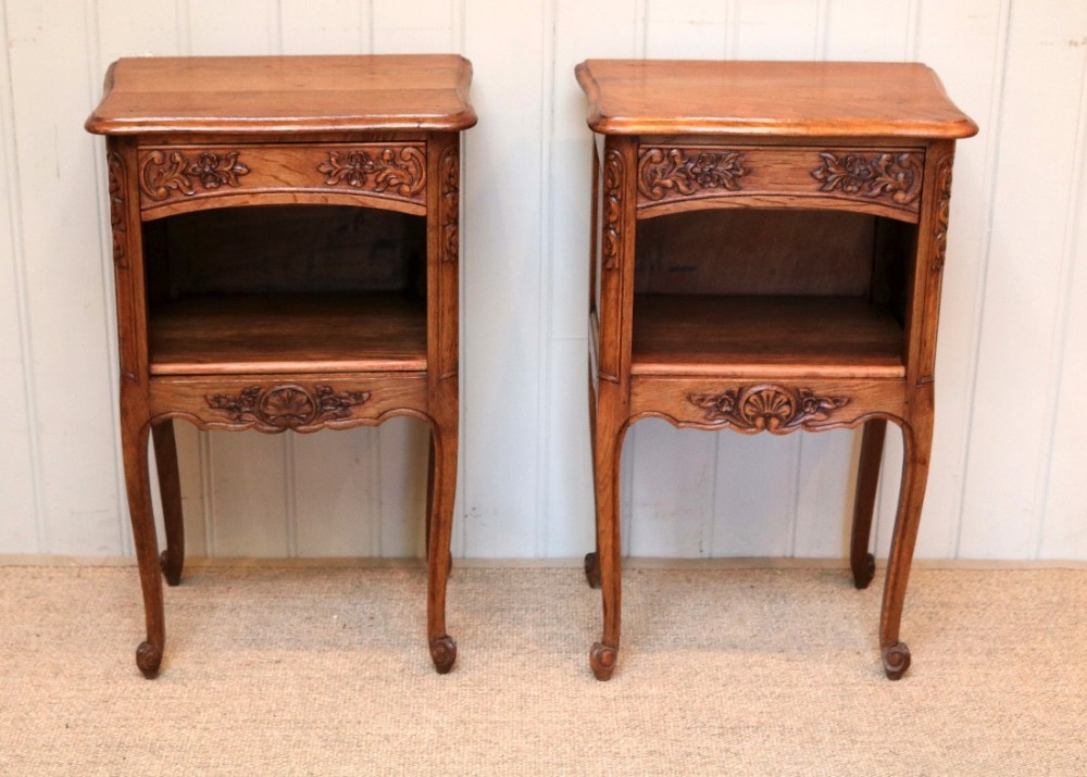 Pair Of Oak Bedside Cabinets