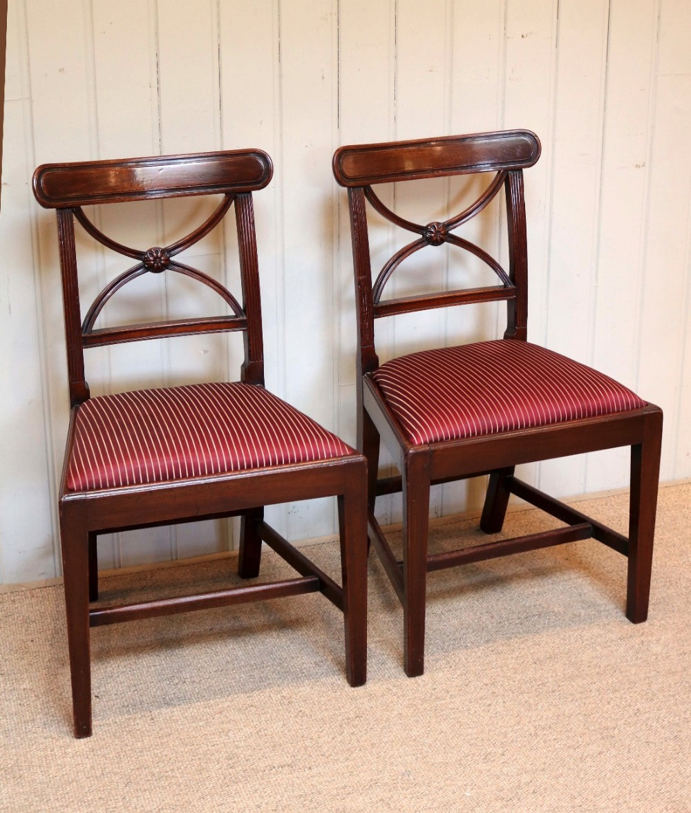 Pair Of Regency Mahogany Chairs