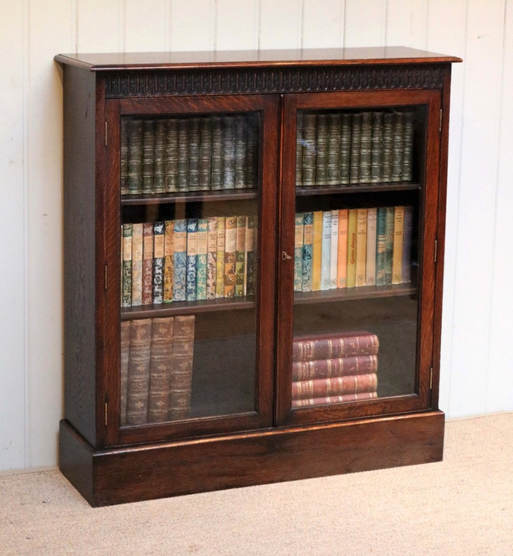 Oak Glazed Bookcase