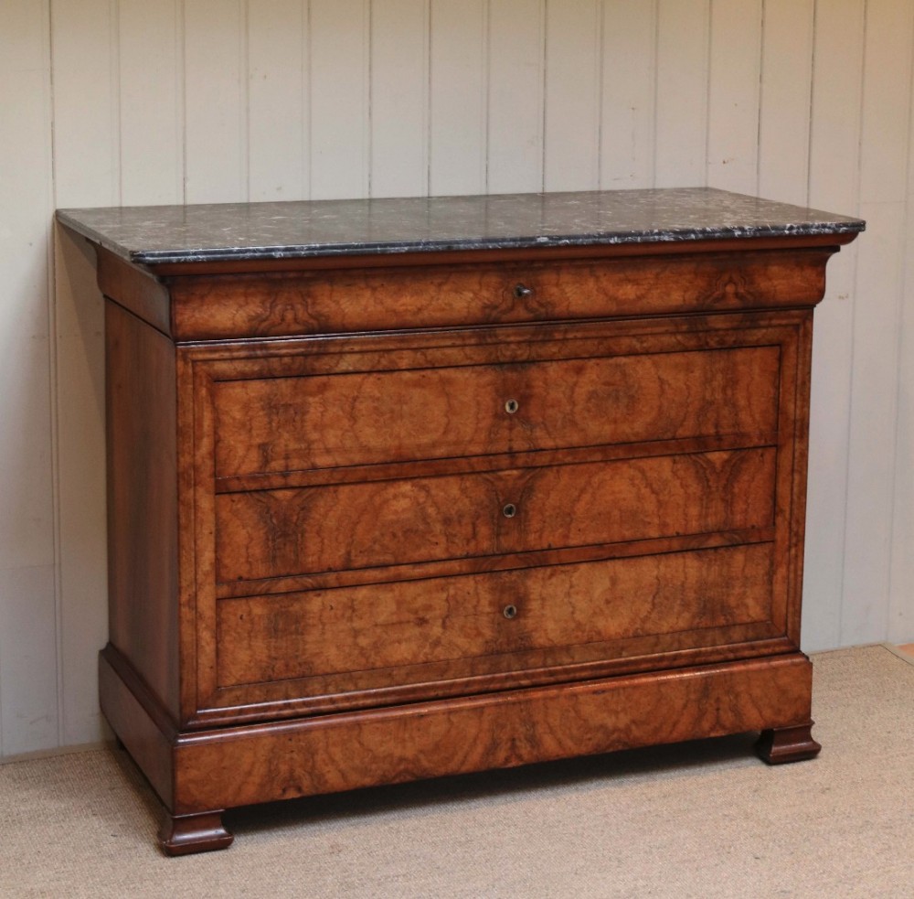 Marble Top Walnut Chest