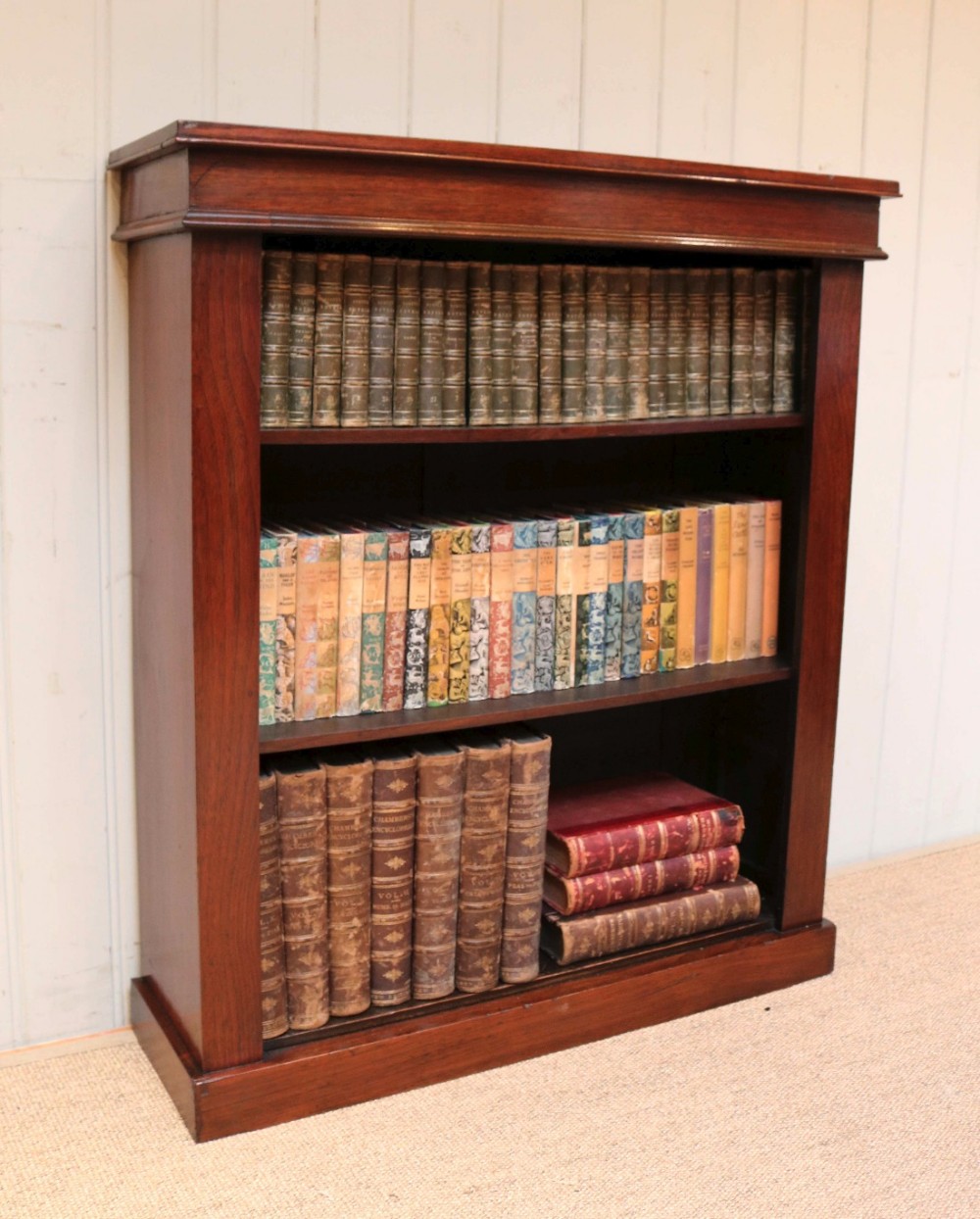 Walnut Open Bookcase 