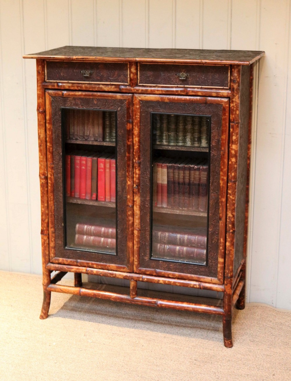 Late Victorian Bamboo Bookcase