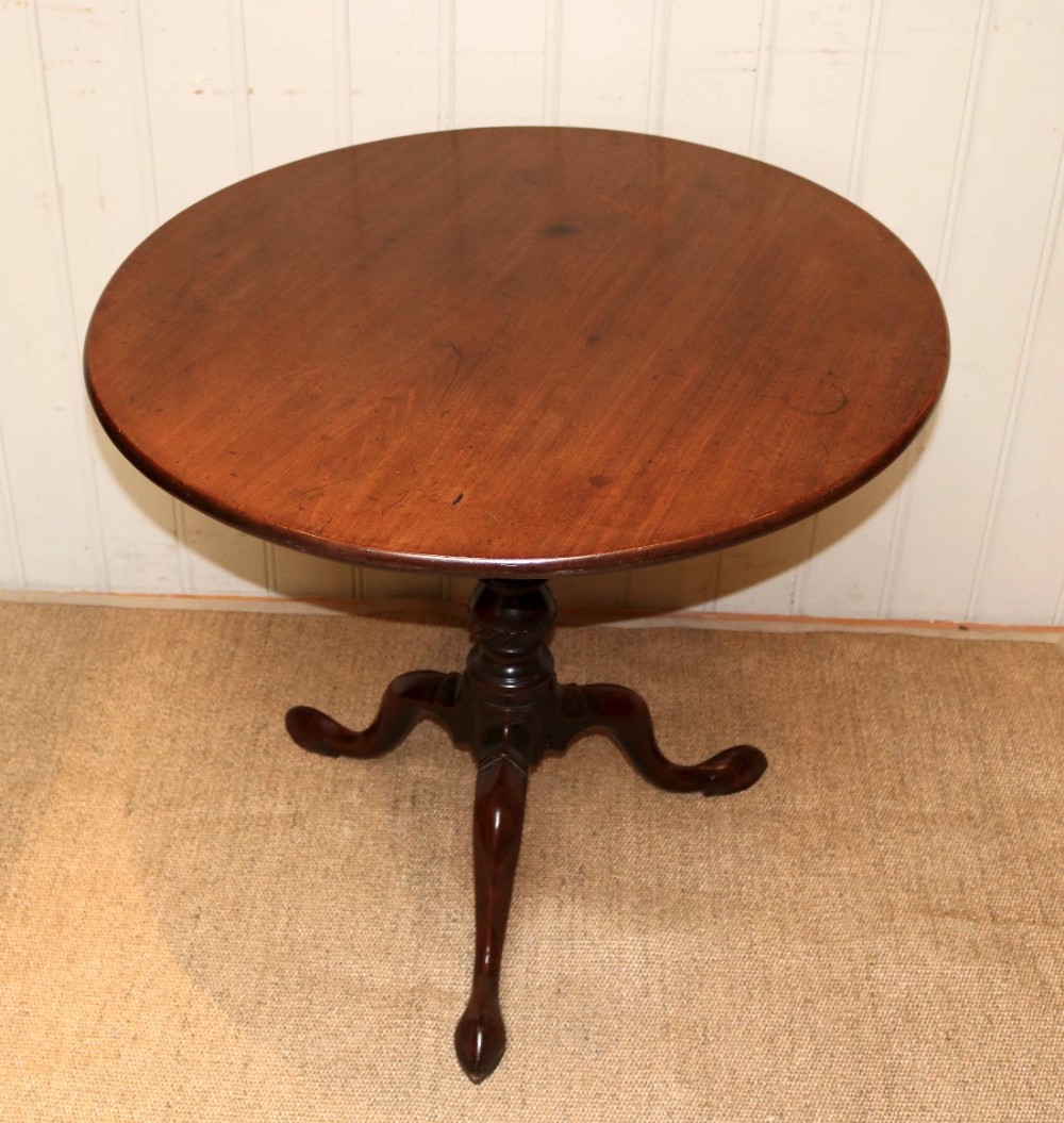 George III Solid Mahogany Tilt Top Table
