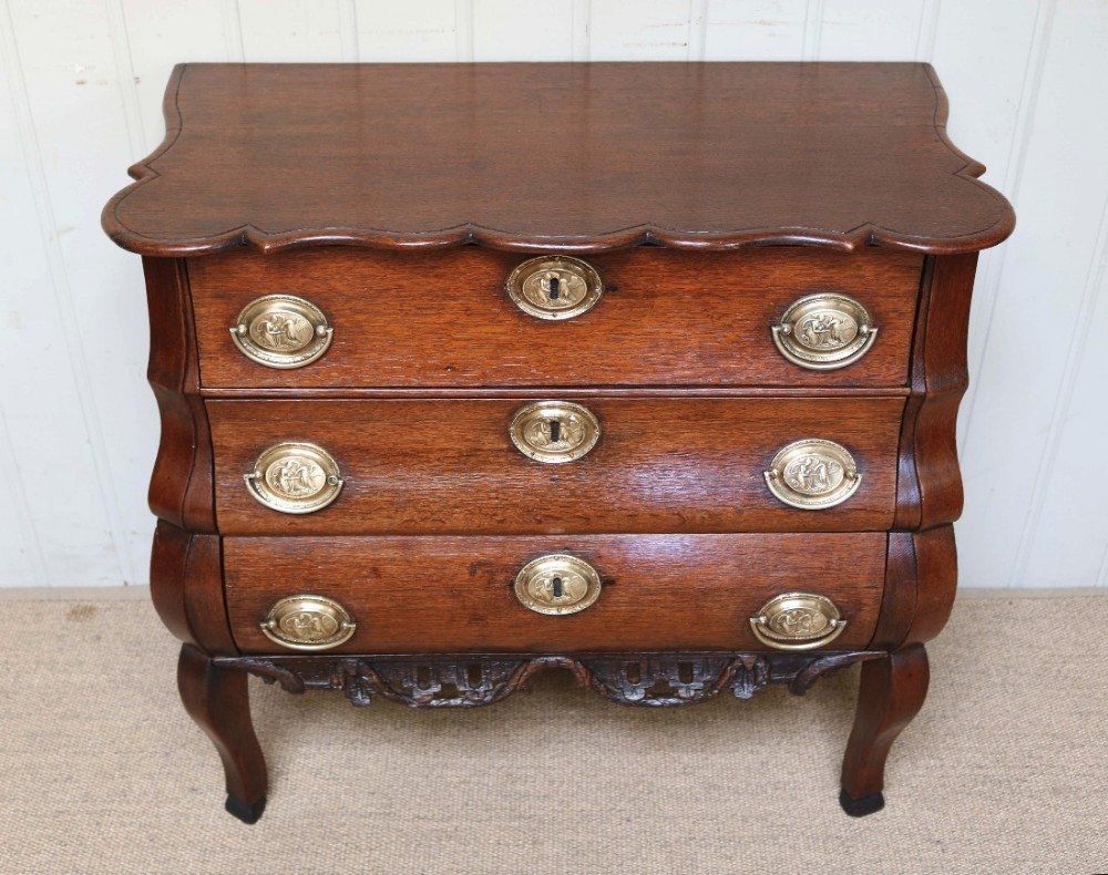 Dutch Oak Chest Of Drawers 