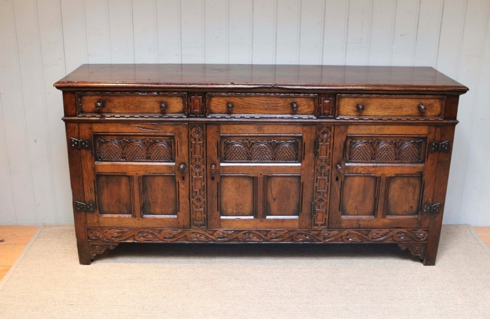 Substantial Solid Oak Sideboard
