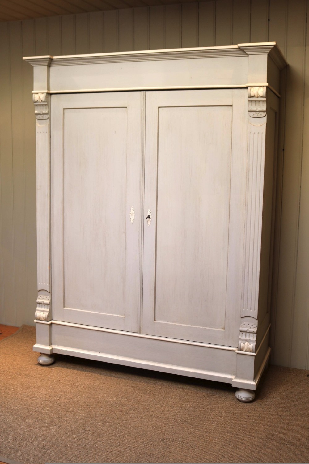 Late 19th Century Painted Wardrobe 