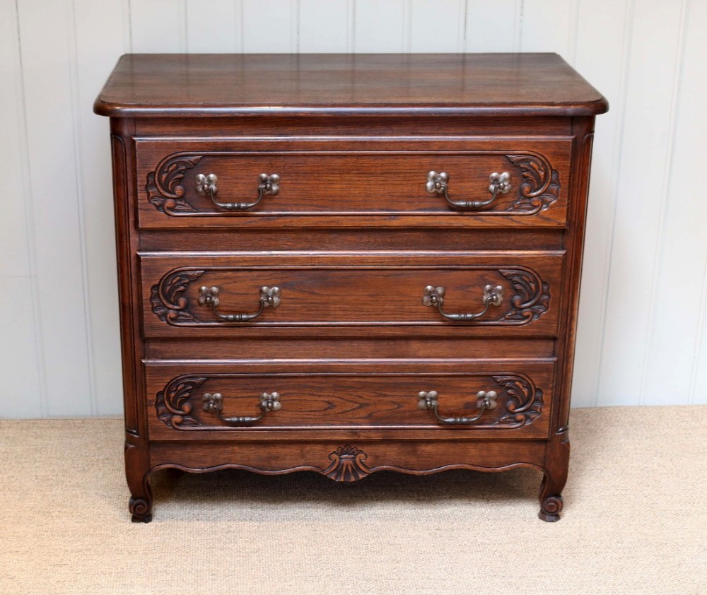 French Oak Chest Of Drawers 