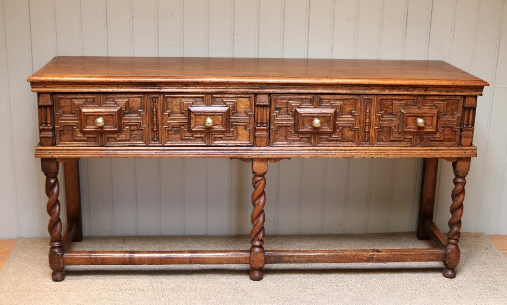 Solid Oak Dresser Base