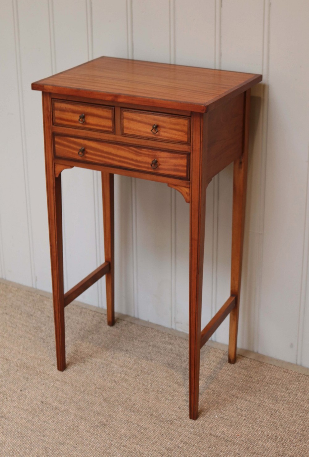 Small Edwardian Satinwood Table 
