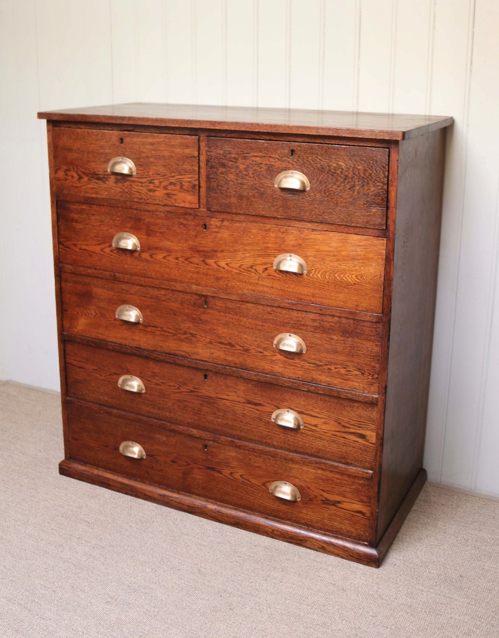 Substantial Oak Chest Of Drawers