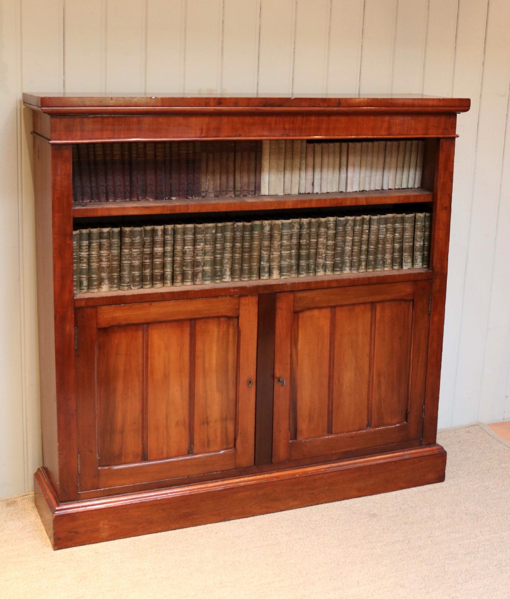 Late Victorian Mahogany Open Bookcase