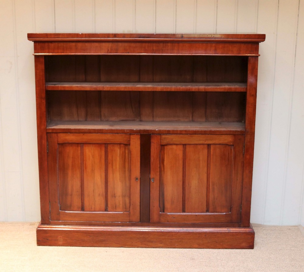 Late Victorian Mahogany Open Bookcase View II