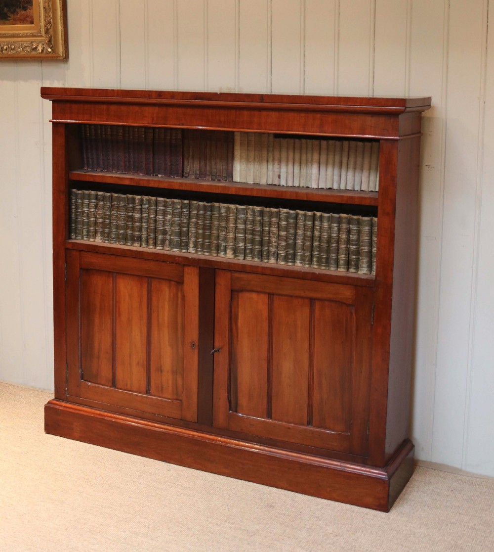 Late Victorian Mahogany Open Bookcase View III