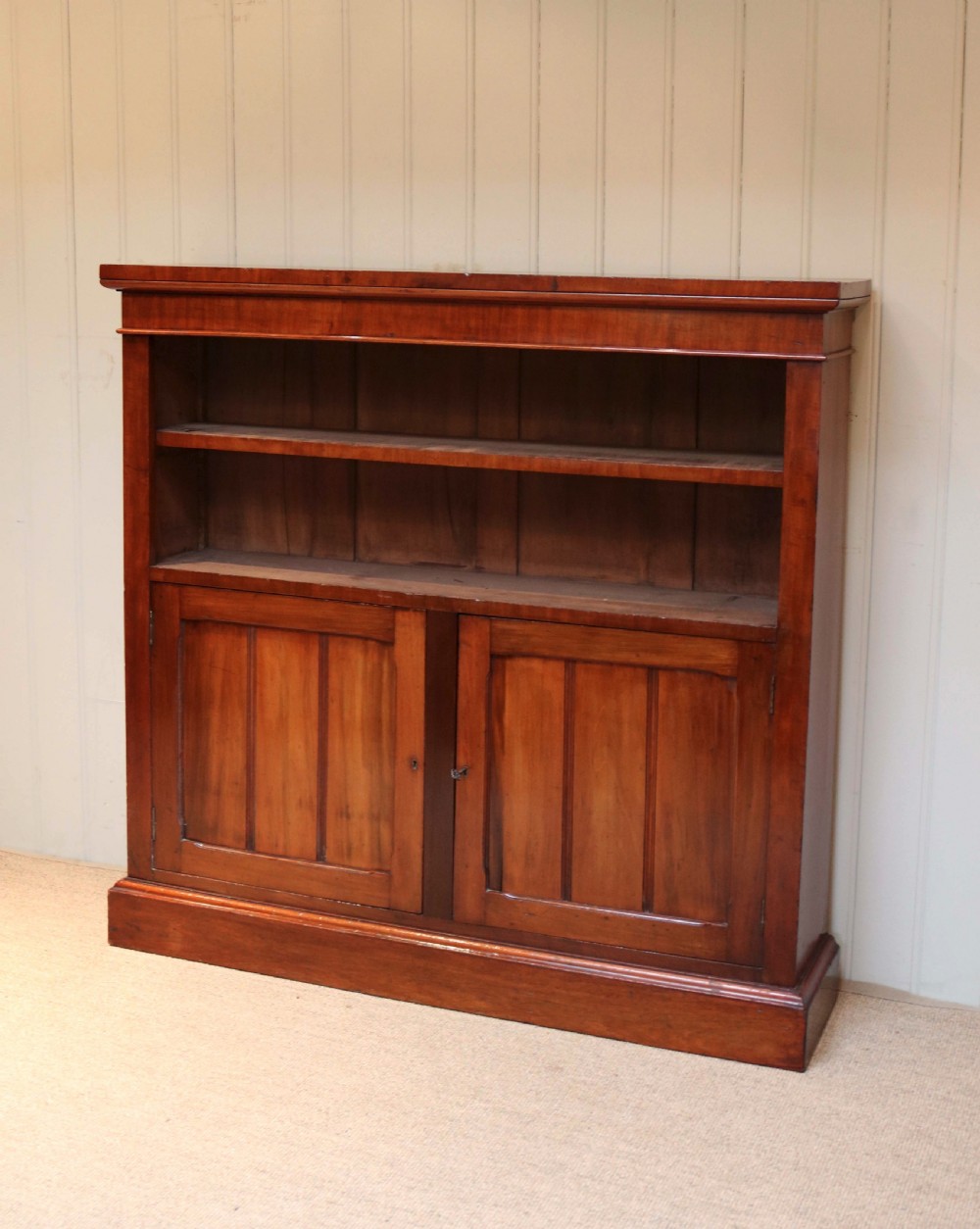 Late Victorian Mahogany Open Bookcase View IV
