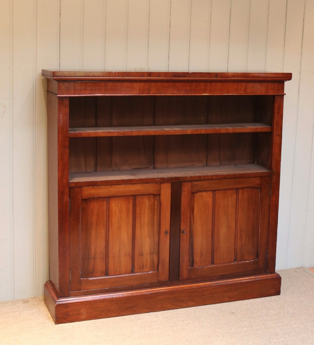 Late Victorian Mahogany Open Bookcase View VI