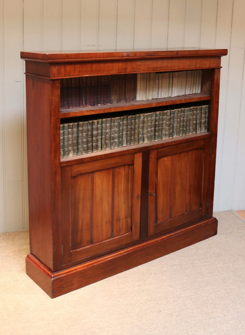 Late Victorian Mahogany Open Bookcase View VII