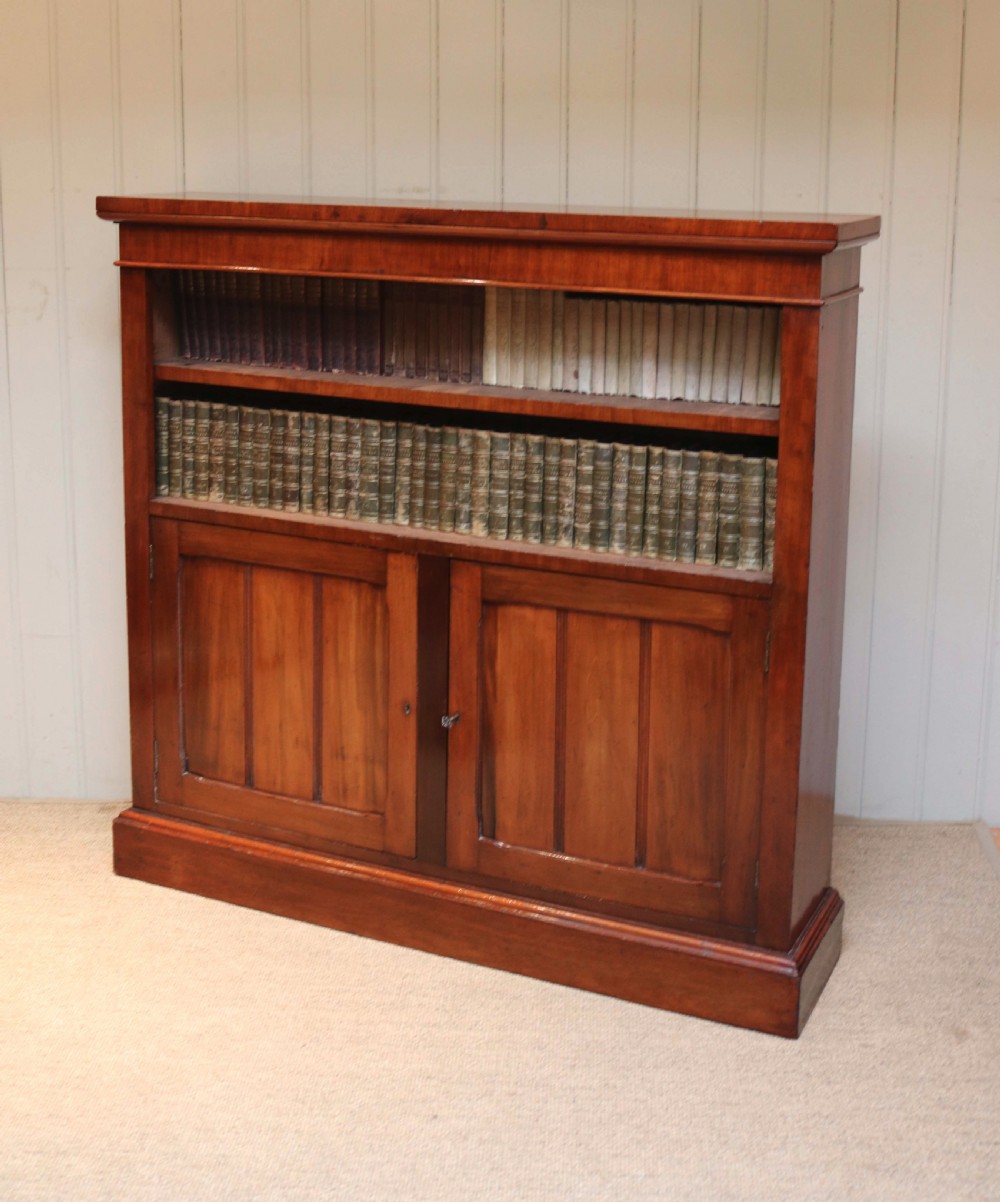 Late Victorian Mahogany Open Bookcase View VIII