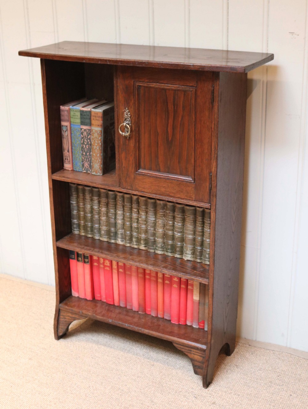 Small Proportioned Oak Bookcase View V