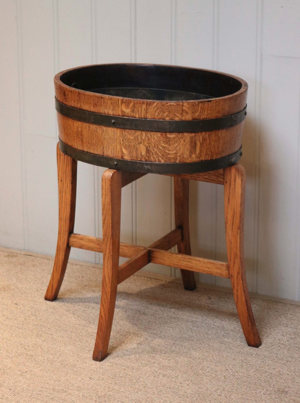 Oak Planter On Stand  View V