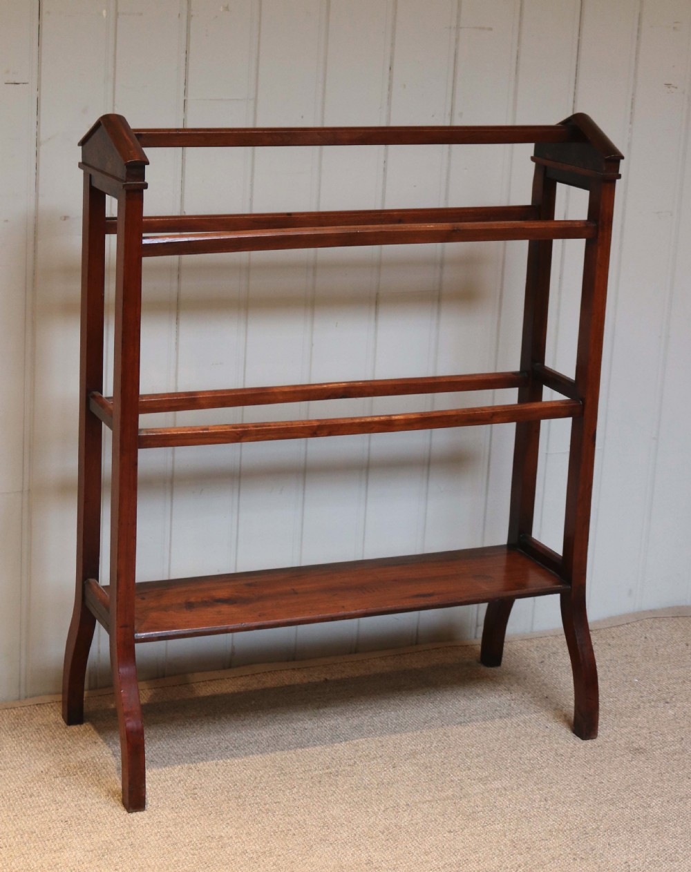 Late Victorian Walnut Towel Rail  View III