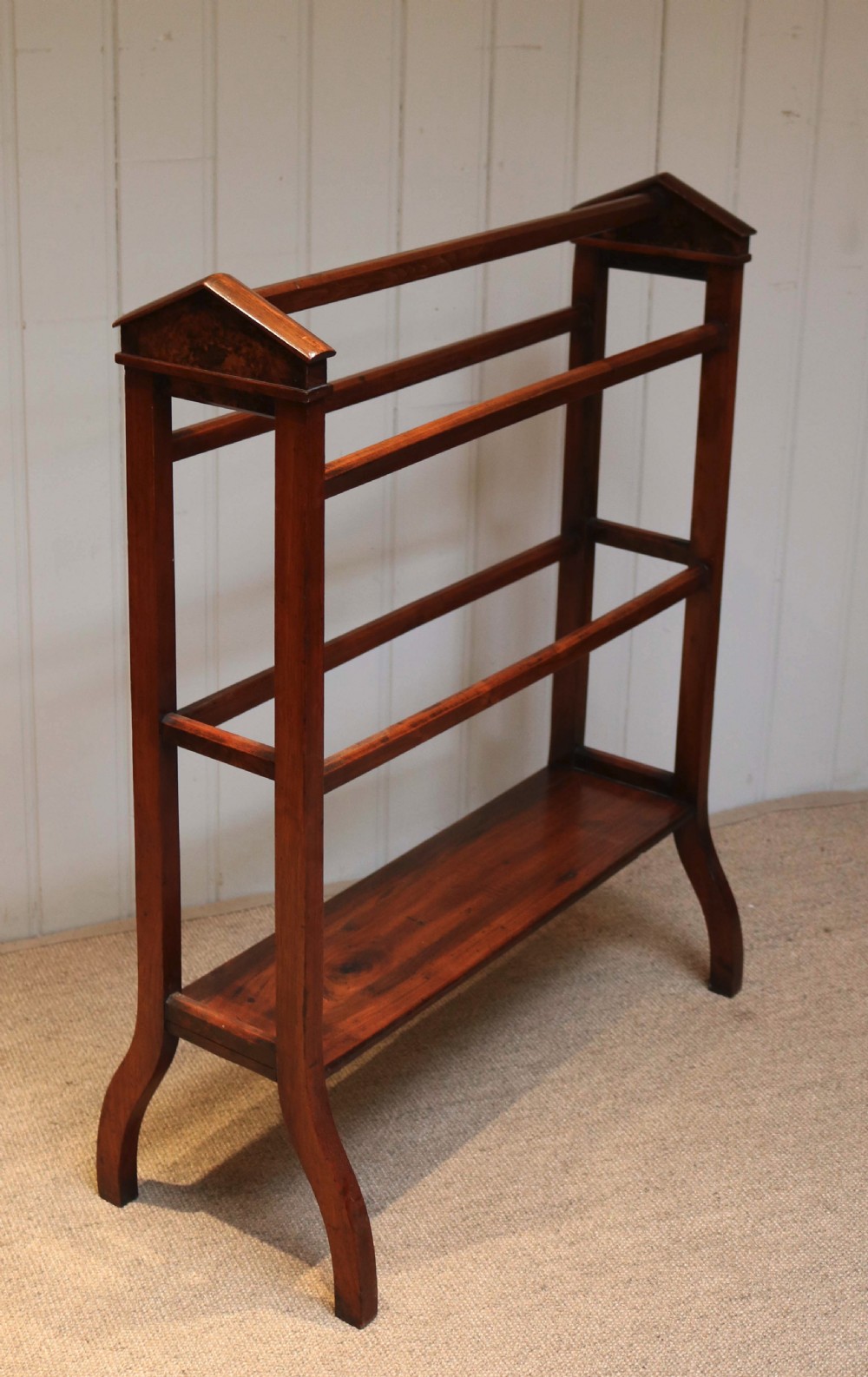 Late Victorian Walnut Towel Rail  View XII