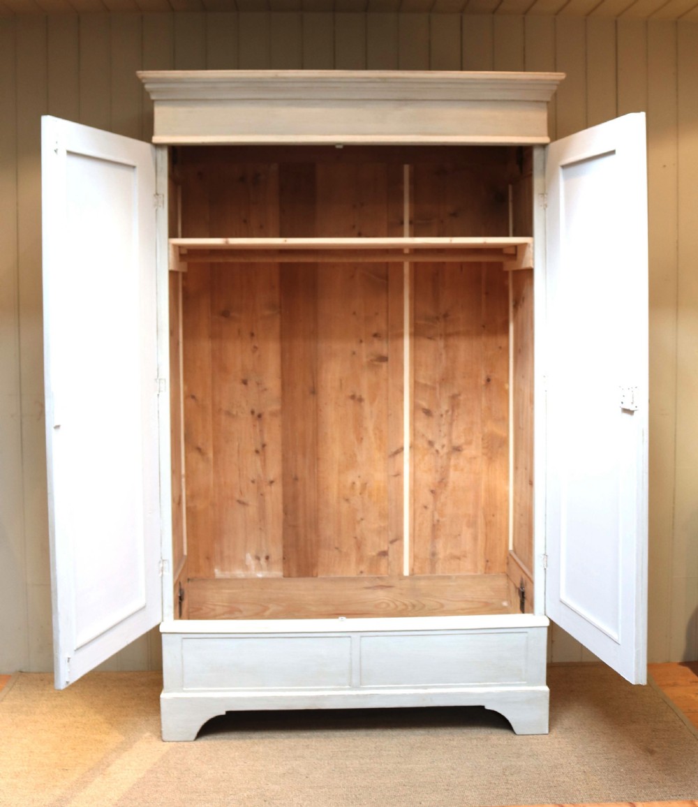 Mirrored Two Door Painted Wardrobe View III