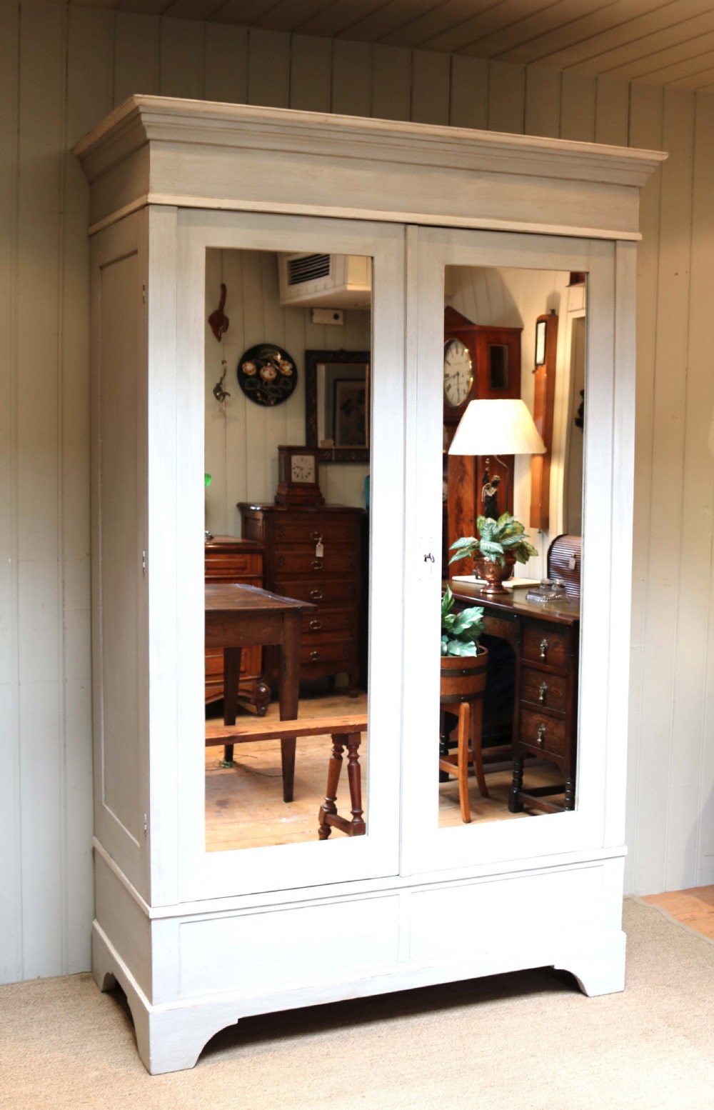 Mirrored Two Door Painted Wardrobe View VII