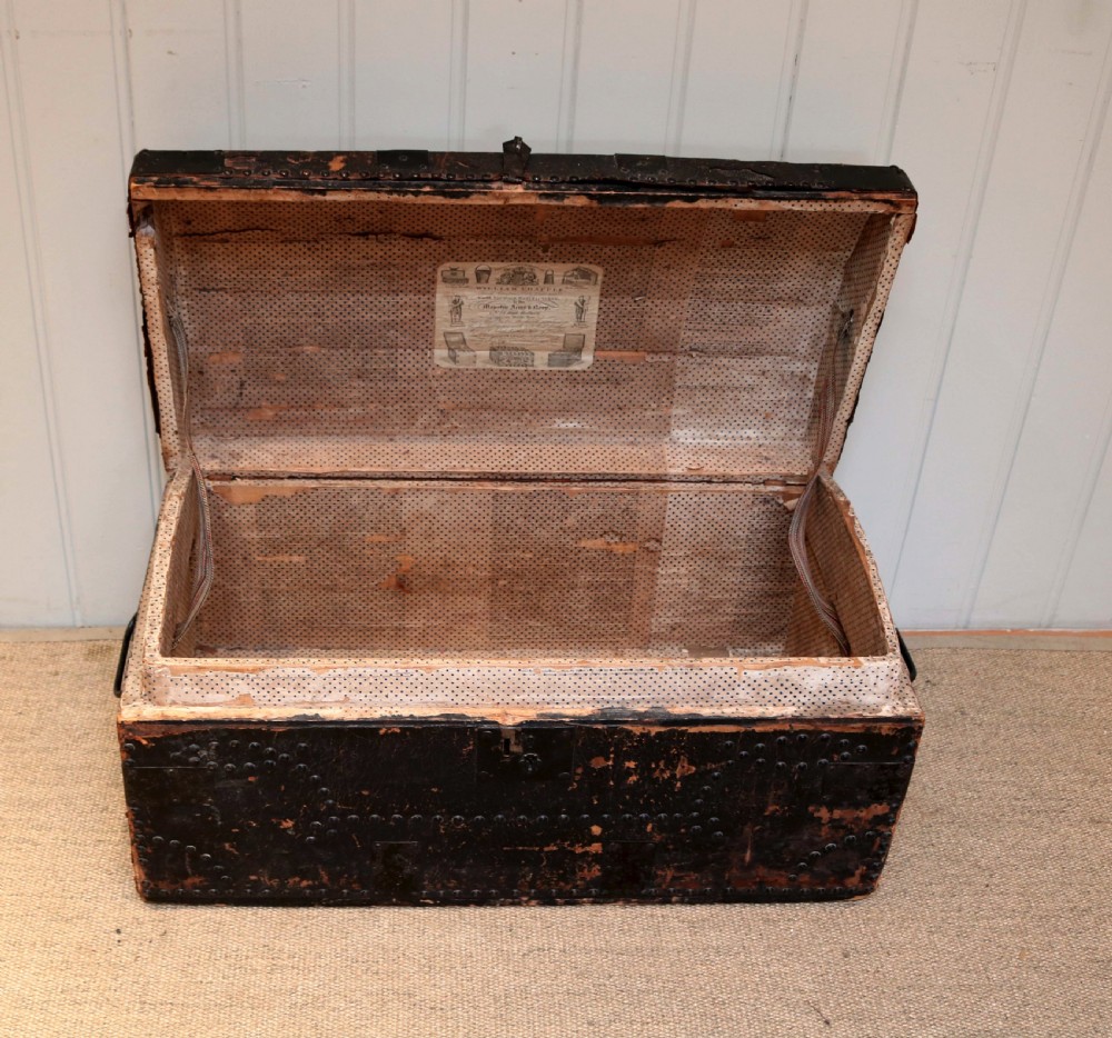 Early 19th Century Leather Trunk  View II