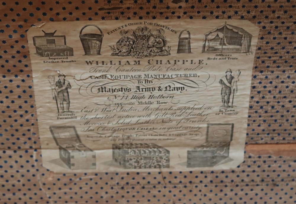 Early 19th Century Leather Trunk  View V