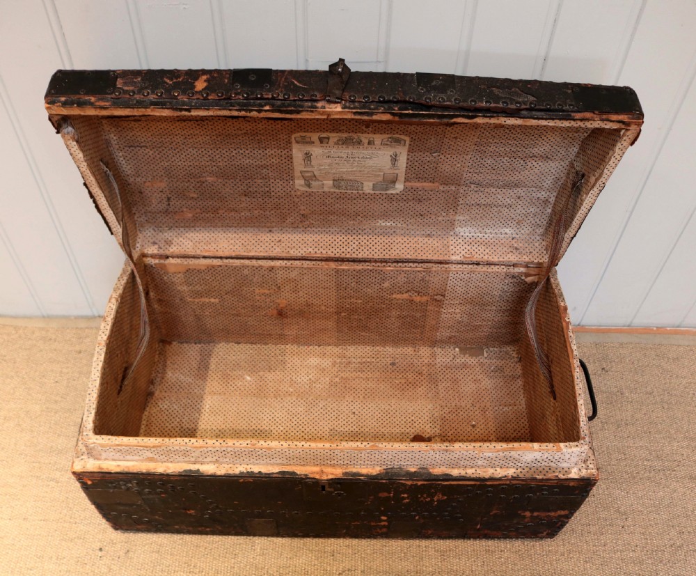 Early 19th Century Leather Trunk  View VI