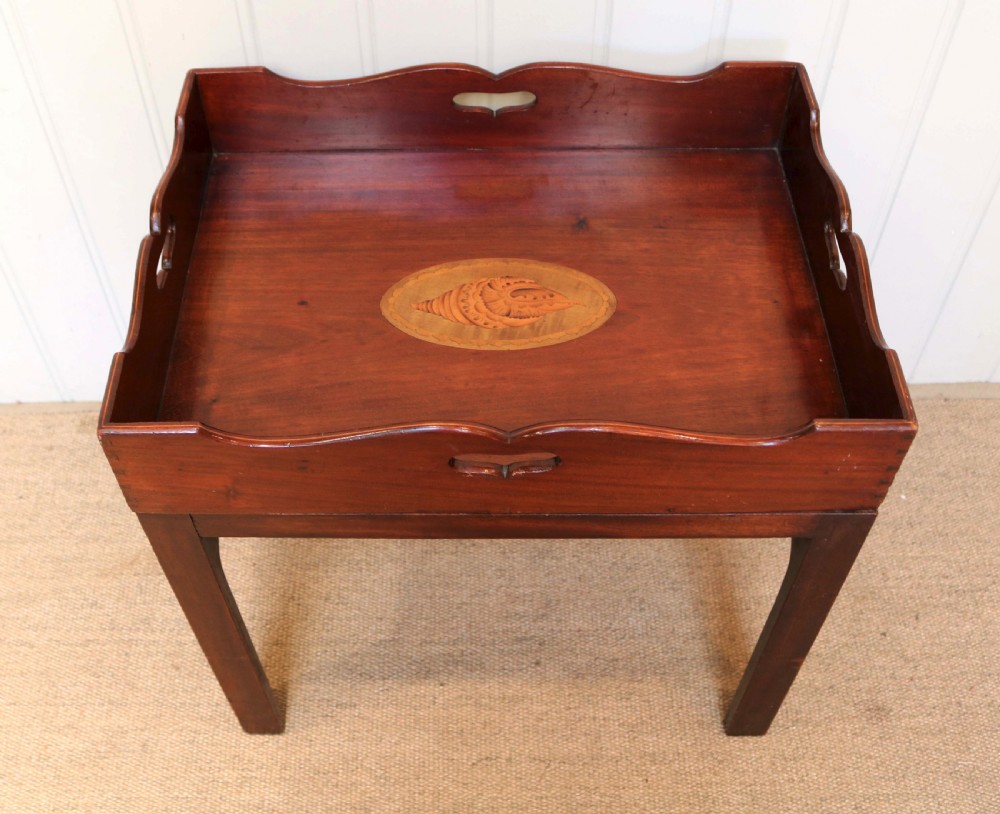 Victorian Mahogany Tray On Stand