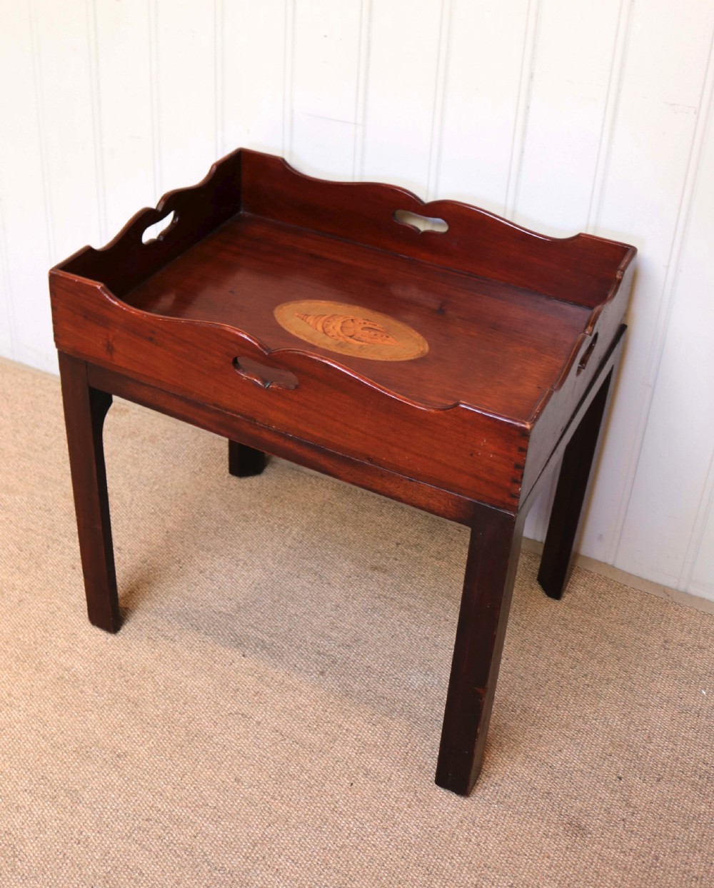 Victorian Mahogany Tray On Stand View II