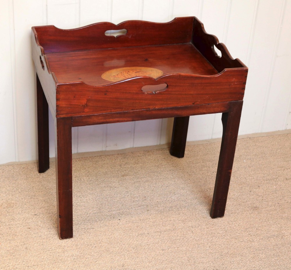 Victorian Mahogany Tray On Stand View III