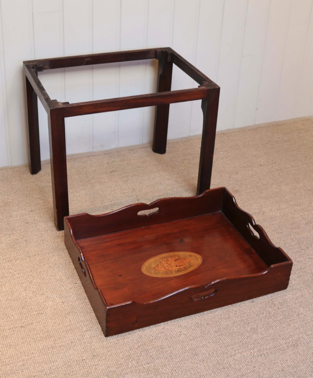 Victorian Mahogany Tray On Stand View V