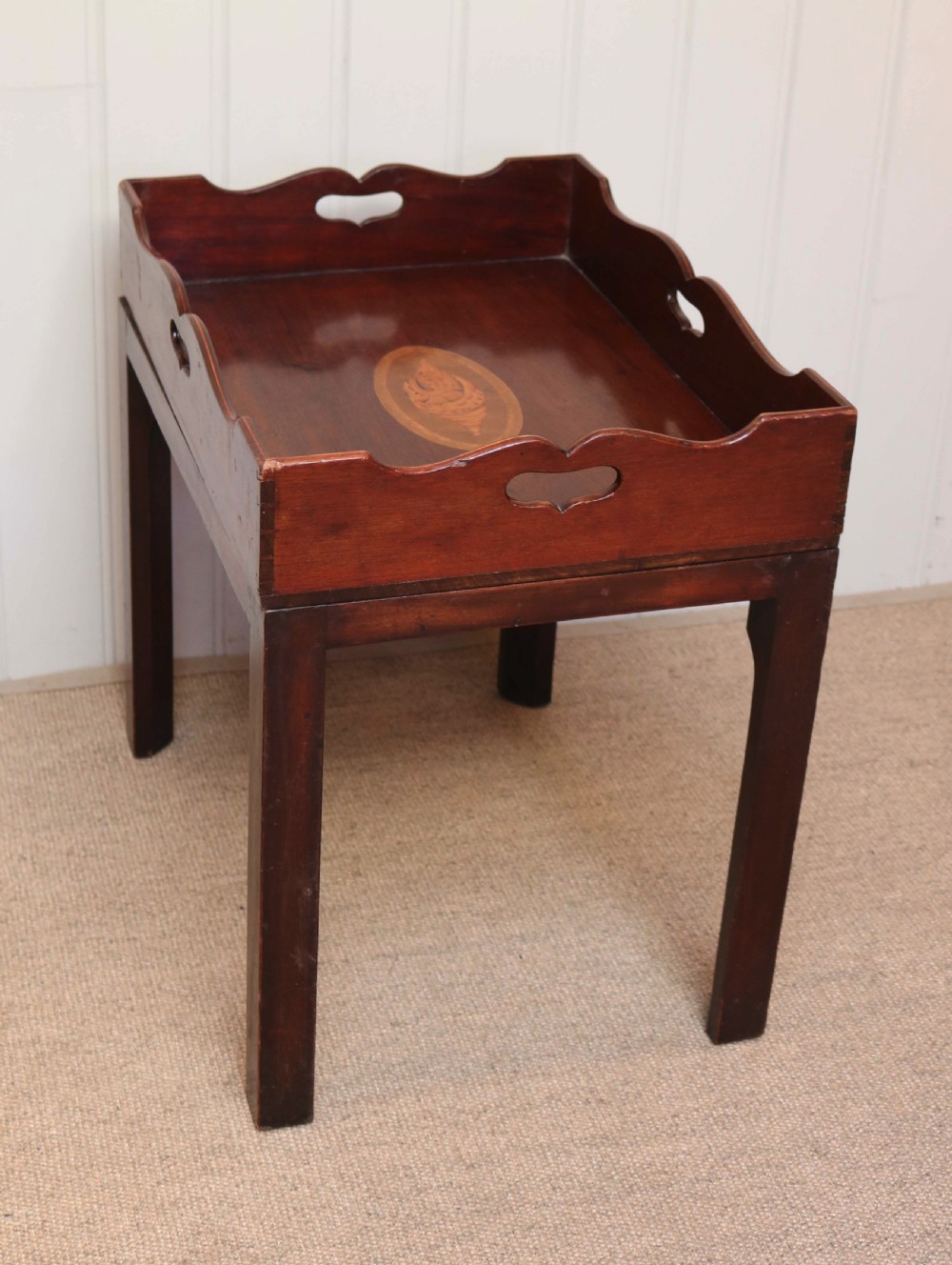 Victorian Mahogany Tray On Stand View VII