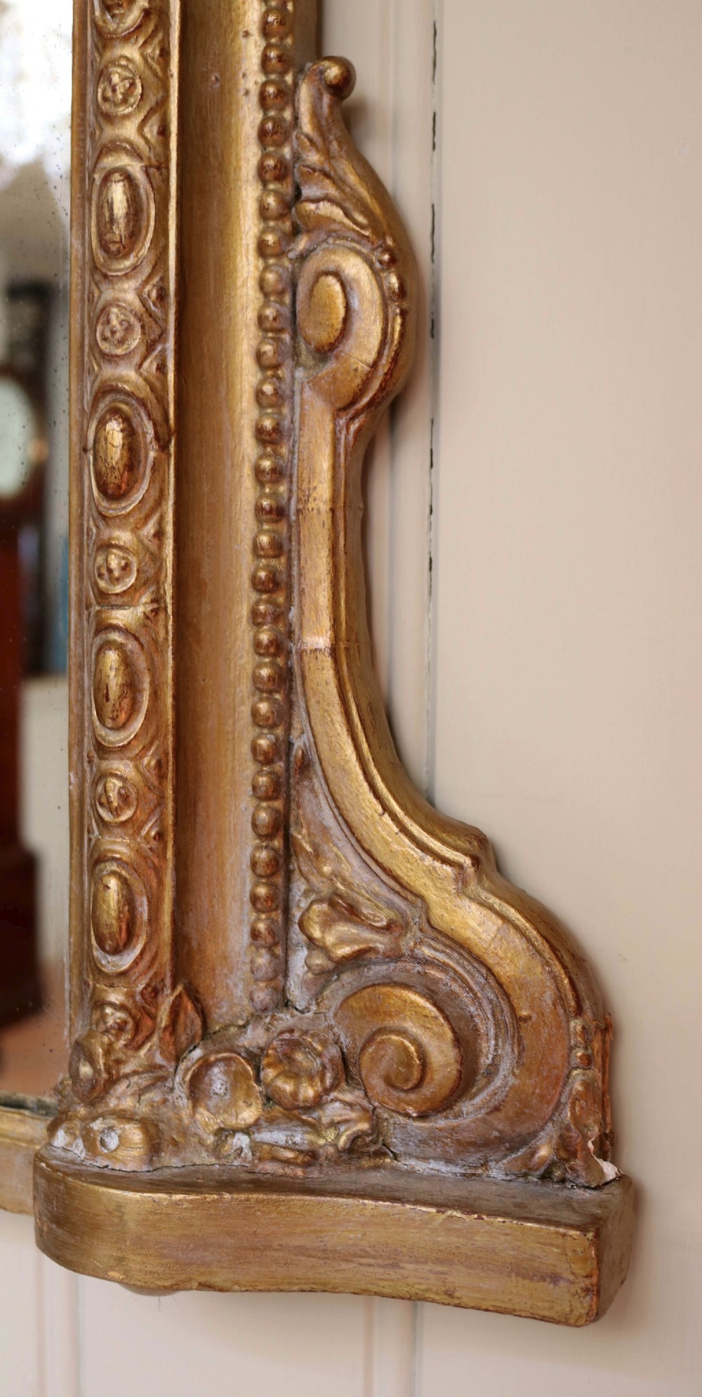 Arch Top Gilt Overmantel Mirror View III