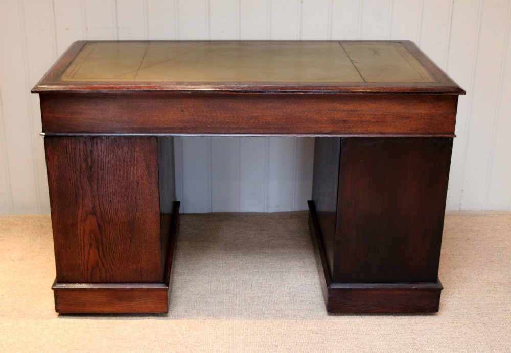 Oak Pedestal Desk  View VII
