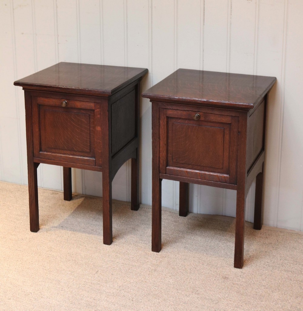Pair Of French Oak Pot Cupboards View III