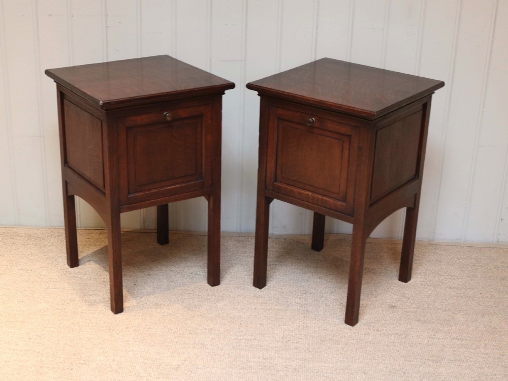 Pair Of French Oak Pot Cupboards View IV