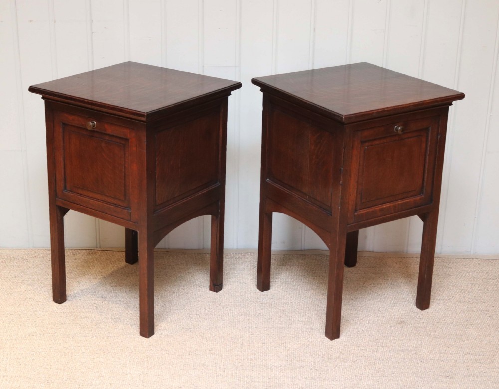Pair Of French Oak Pot Cupboards View V